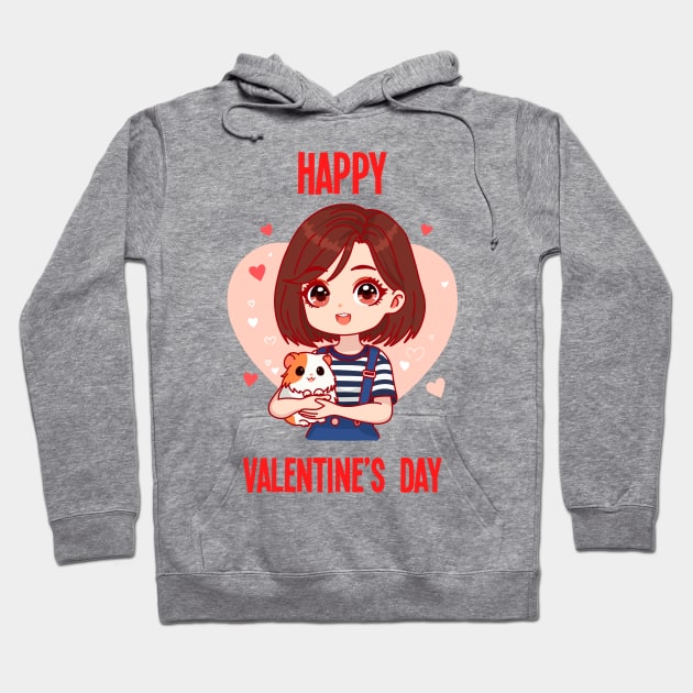 happy valentines day Hoodie by StickerMainia